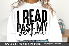 I Read Past My Bedtime - Reading SVG Design Product Image 1