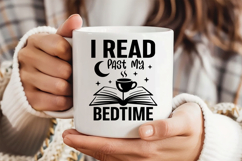 I Read Past My Bedtime SVG, Book Lover SVG, Reading SVG Product Image 3