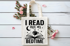 I Read Past My Bedtime SVG, Book Lover SVG, Reading SVG Product Image 4