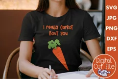 I Really Carrot Bout You | Funny Food Pun Svg Design Product Image 1