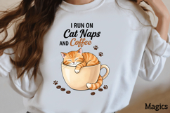 I run cat naps and coffee png Product Image 2