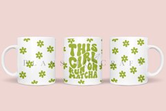 I Run on Matcha coffee mug sublimation wrap glass mug wrap svg presized for 11oz and 15oz glass mug are sublimation files