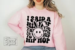 Hip Hop Hippity Hop Happy Easter Bunny PNG - Cute Easter SVG Product Image 1
