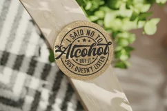 I Said No To Alcohol SVG, Alcohol Coaster SVG Design Product Image 3