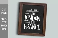 I See London I See France, Hand Lettered Bathroom SVG Product Image 2