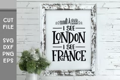 I See London I See France, Hand Lettered Bathroom SVG Product Image 3