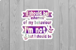 Funny Sarcastic Quotes Stickers. Sarcastic Quotes PNG. vol.3 Product Image 18