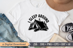 I Sleep Around SVG File | Camping SVG | Outdoor Designs Product Image 2