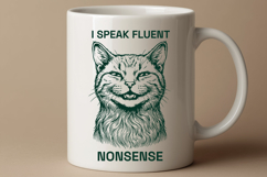 Funny Cat SVG Sarcastic Nonsense Quote Shirt File PNG Product Image 2