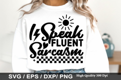 Sarcastic SVG Design - I Run On Coffee and Sarcasm Product Image 3