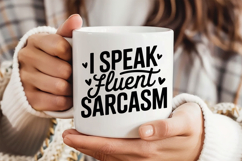 I Speak Fluent Sarcasm SVG | Breast Cancer Awareness SVG Product Image 3