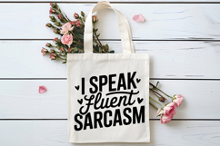 I Speak Fluent Sarcasm SVG | Breast Cancer Awareness SVG Product Image 4