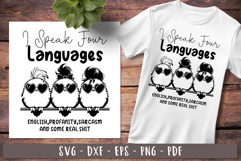 I Speak Four Languages Funny birds Sarcastic Quotes