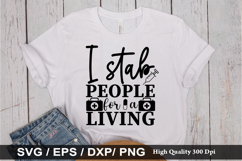 i stab people for a living - Nurse SVG Design Product Image 1