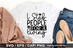 I stab people for a SVG - Nurse Design Product Image 1