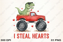 I STEAL HEARTS Clipart PNG Product Image 1