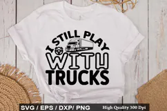 Truck Driver SVG Design - Just A Girl Who Loves Trucks Product Image 3