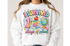 I Survived 100 Days of School PNG Product Image 2