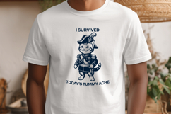 Funny Cat Sarcastic SVG PNG, I Survived Today’s Tummy Ache Product Image 3