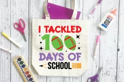 I Tackled 100 Days Of School SVG, School SVG Design Product Image 3