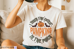 I teach the cutest pumpkins in the patch svg t-shirt design Product Image 2