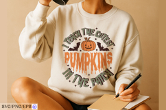 I teach the cutest pumpkins in the patch svg t-shirt design Product Image 4