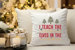 I Teach The Cutest SVG, Christmas Teacher SVG Design Product Image 2