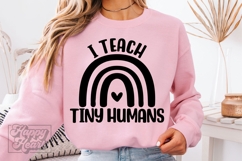 I Teach Tiny Humans SVG PNG - Kindergarten Teacher Shirt Product Image 2