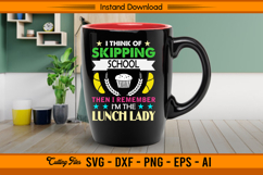 I Think Of Skipping School Lunch Lady SVG Design Product Image 3