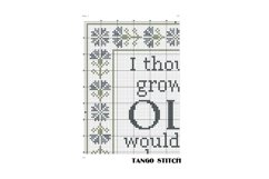  I thought growing old would take longer funny embroidery - Tango Stitch