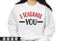 I Tolerate You - Valentine SVG Design Product Image 1