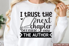I trust the next chapter because SVG, Motivational Quotes SV Product Image 1