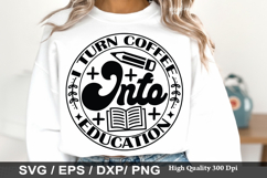 Teacher SVG Design - Coffee Teach Grade Repeat Product Image 5