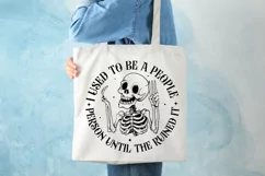 I Used To Be A People Person SVG, Snarky Skulls SVG Design Product Image 2