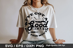 I ve Got A Good Heart But This SVG - Sarcastic Keychain Desi Product Image 1