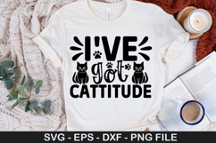 Funny Cat SVG Design - Less people more cats Product Image 3