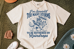 I've Survived Too Many Storms SVG,Funny Raccoon Design Product Image 2