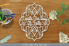 I Walk The Way of Faith Papercut SVG Product Image 2