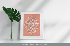 I Walk The Way of Faith Papercut SVG Product Image 1