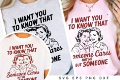 I Want You To Know That Someone Cares SVG PNG, Vintage Product Image 7