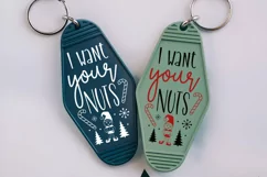 I Want Your Nuts SVG , Christmas Motel Keychain SVG Design Product Image 3