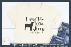 I was the 100th Sheep| Christian SVG Product Image 1
