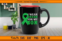I Wear Green For My Son Liver Cancer Awareness SVG Product Image 3