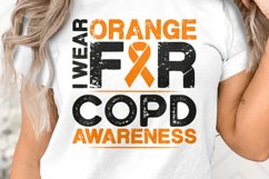 I Wear Orange for COPD Awareness Svg Png Sublimation Design Product Image 1