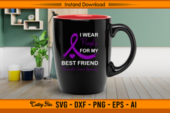 I Wear Purple For My Best Friend SVG Design File Product Image 3