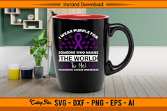 I Wear Purple For Someone SVG Pancreatic Cancer File Product Image 3
