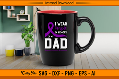 I Wear Purple For My Dad SVG Pancreatic Cancer File Product Image 3