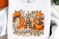 I Will Praise Him Fall Coquette Design Product Image 2