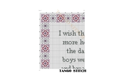 I wish there were more hours in the day funny cross stitch pattern - Tango Stitch