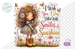 I Wish You A Day Filled With Smiles And Sunshine PNG Product Image 1